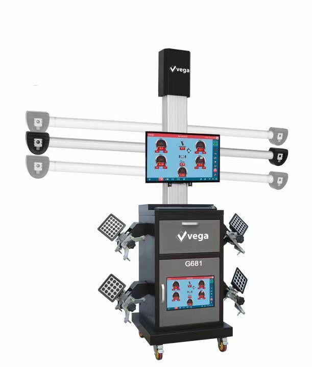 Vega 3D Öndüzen Rot Ayar Makinesi Lift ve Kanal Modeli Çift Ekran 220V G681