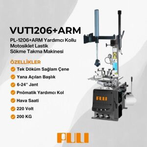 PULI PL-1206 (U-206) Yarı Oto.Binek/Motor Sökme Takma 6''-24'' 220V GRİ