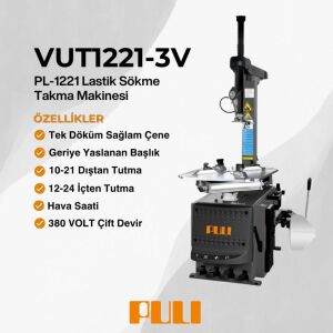 PULI PL-1221 (U-221) Oto.Çift Devir Sökme Takma 10-24 380V 3V GRİ