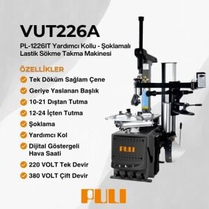 PULI PL-1226IT (U-226A) Tam Oto.Şok-Aparat Sökme Takma 10-24 220V GRİ