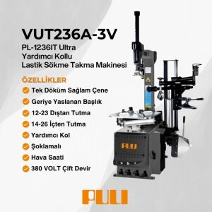 PULI PL-1236IT (U-236) Ultra Çift Devir Şok-Aparat 14-26/12-23 380V 3V GRİ