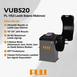 PULI PL-1152 (U-520) Sabit Balans Binek-Motor Dijital Ekran 220V GRİ