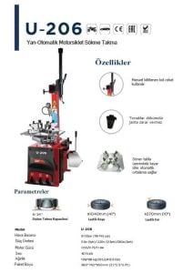 UNITE U-206+09 BINEK/MOTOR YARDIMCI KOLLU SÖKME TAKMA 6-24 220V
