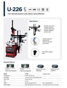UNITE U-226 TAM OTOMATIK APARATLI SÖKME TAKMA 10-24 220V
