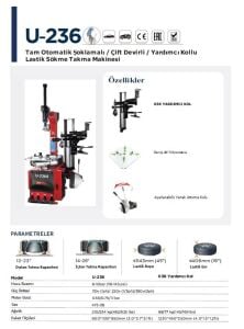 UNITE U-236A ULTRA CIFT DEVIR SOKME TAKMA SOKLAMA/APARAT 14-26/12-23 380V