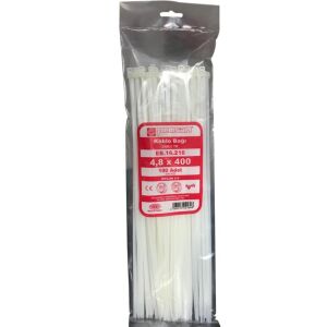 PLASTIK KELEPCE UZUN YERLI (100 ADET) 4.8X400 MM