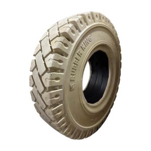 650-10 Premium Forklift Beyaz Dolgu Lastik Sekmanli RUBBERKING 5.00F-10 65010 6.50-10